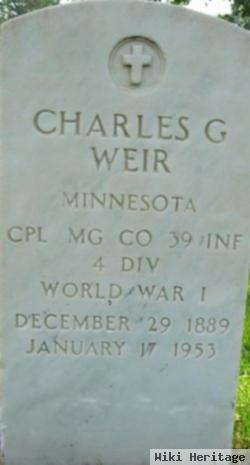 Corp Charles G Weir