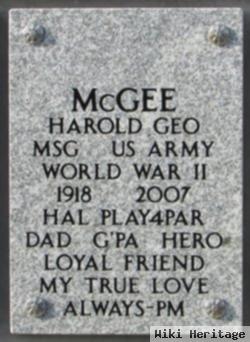 Harold George Mcgee