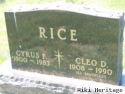 Cleo P Rice