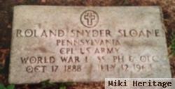 Cpl Roland Snyder Sloane