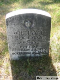 William F Bockman