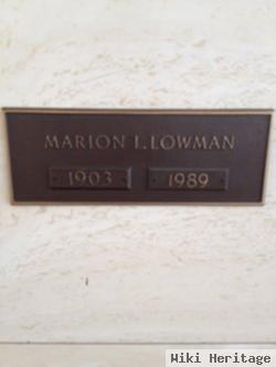 Marion L. Lowman