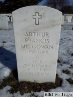 Arthur Francis Mcgowan