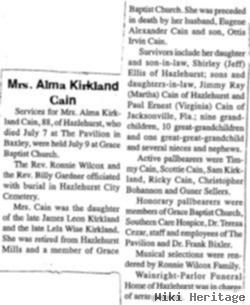 Alma Kirkland Cain