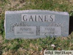 Sarah Frances "fannie" Miner Gaines