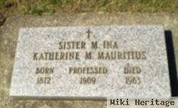 Sr Mary Ina (Katherine Marie) Mauritius