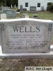 Nancy Ellen "nannie" Williams Wells