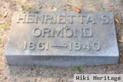 Henrietta "nettie" Sauls Ormond