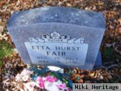 Etta Eveline Hurst Fair