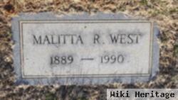 Malitta R. West