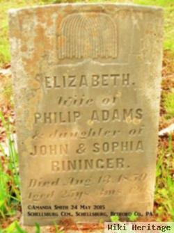 Elizabeth Rininger Adams