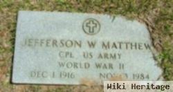 Jefferson W. "red" Matthews