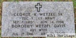 George K Wetzel, Sr