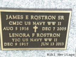 James E Rostron, Sr