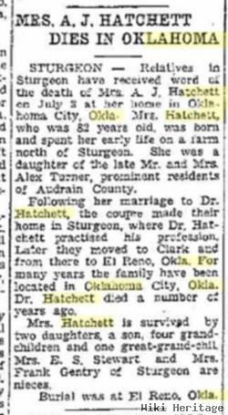 Mary Elizabeth Turner Hatchett