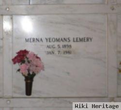 Merna J Yeomans Lemery