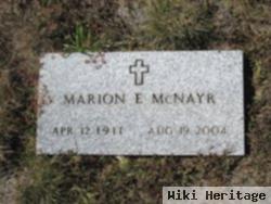 Marion E Mcnayr