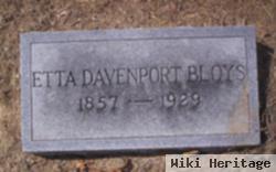 Marietta "etta" Davenport Bloys