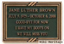 Jane Elizabeth Luther Brown