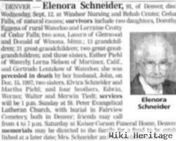 Elenora A Tiedt Schneider