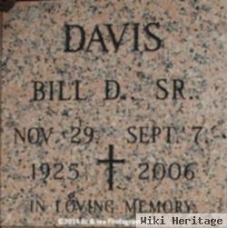 Bill D Davis, Sr