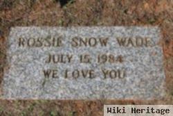 Rossie Snow Wade