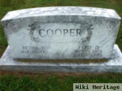 Fred D Cooper