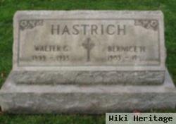 Walter G Hastrich