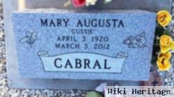 Mary Augusta "gussie" Cabral