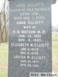 Anna Elliott Watson