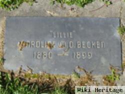 Caroline M. O. "lillie" Thompson Becken