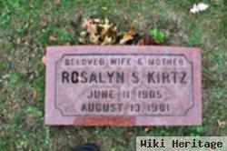 Rosalyn S Kirtz