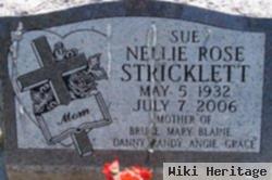 Nellie Rose "sue" Jones Stricklett