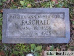 Martha Ann Mcwhorter Paschall