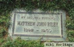 Matthew John Riley