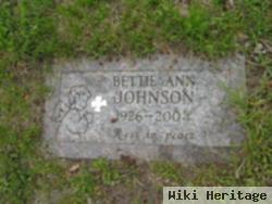 Bettie Ann Johnson