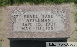 Pearl "babe" Appleman