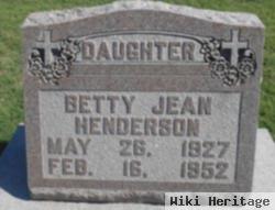 Betty Jean Sillix Henderson