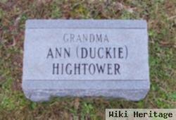 Ann "duckie" Johnson Hightower