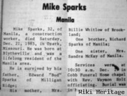 Michael Lee "mike" Sparks