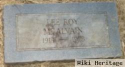 Lee Roy Mcalvain