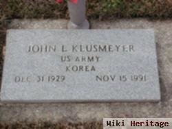 John L Klusmeyer