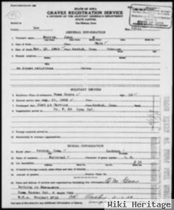 Pvt John M Morris