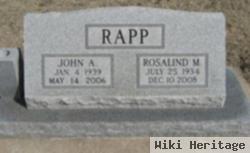 Rosalind Marie Elliott Rapp