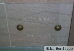 Betty Bernice Mapes Watt