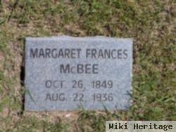 Margaret F White Mcbee