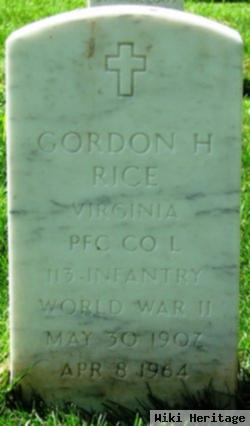 Gordon Henry Rice