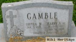 Harry A Gamble, Iii