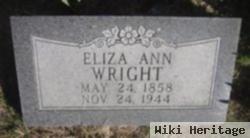 Eliza Ann Shortes Wright