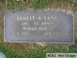 Ernest A Lane